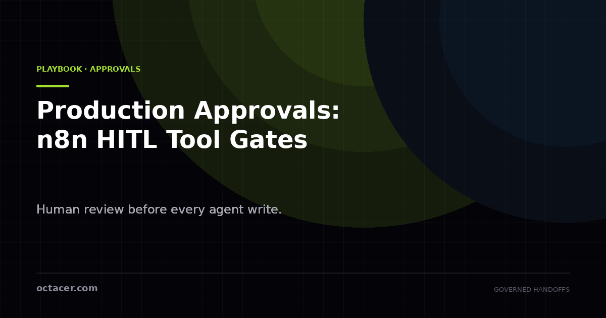 Production Approvals: n8n Human-in-the-Loop Tool Gates